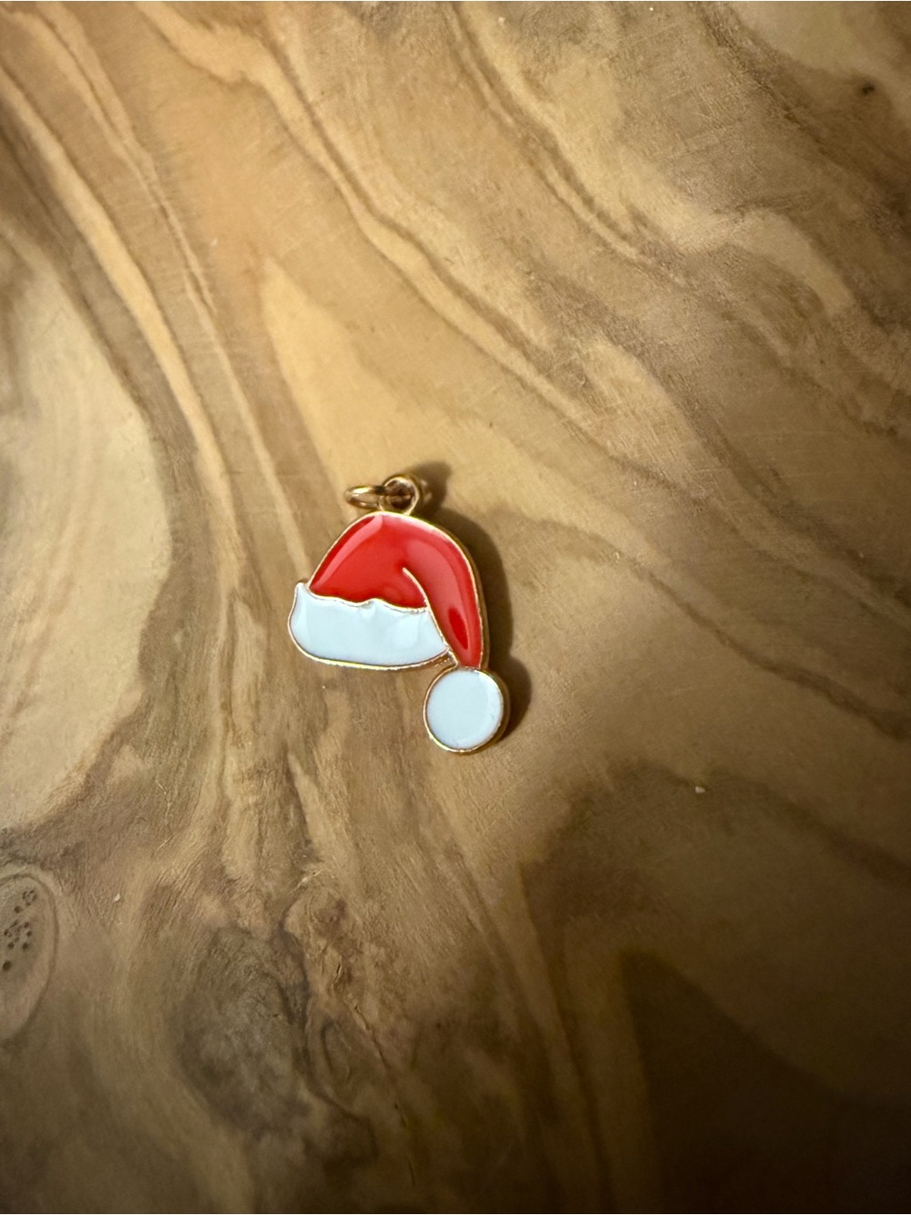 Holiday Santa Hat Charm - Red and White